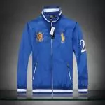 ralph lauren veste en zipper fashionable blackwatch blue